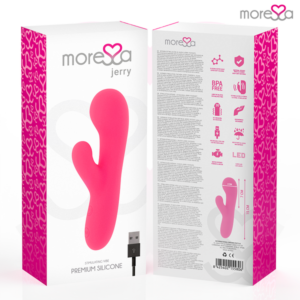 Jerry clip vibrador Punto G y clítoris premium silicone recargable