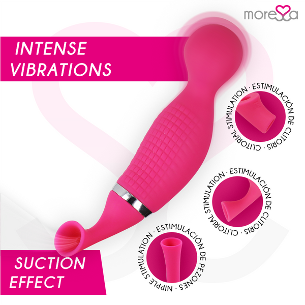 Kirk duo succionador con masajeador multi prestaciones premium silicone recargable