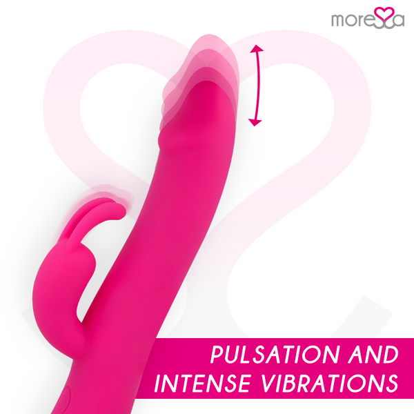 Moressa molly impulsor movimiento arriba y abajo y potente vibración premium silicone recargable