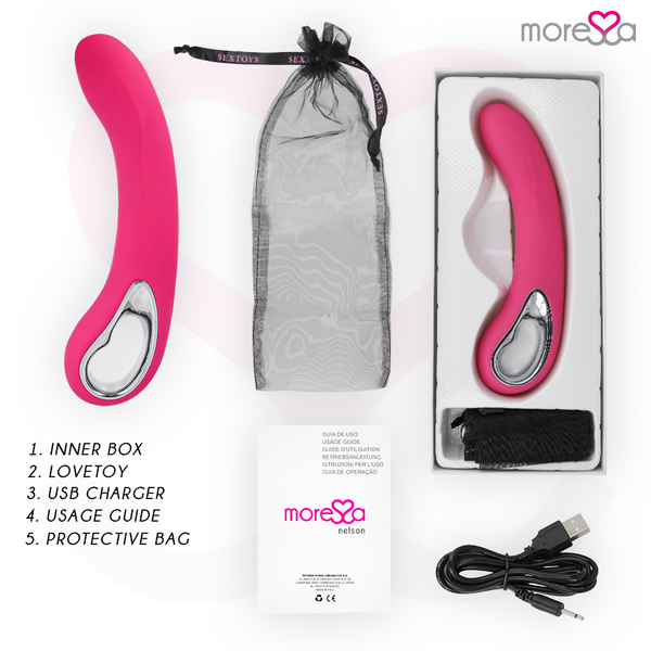 Moressa nelson masajeador Punto G premium silicone recargable