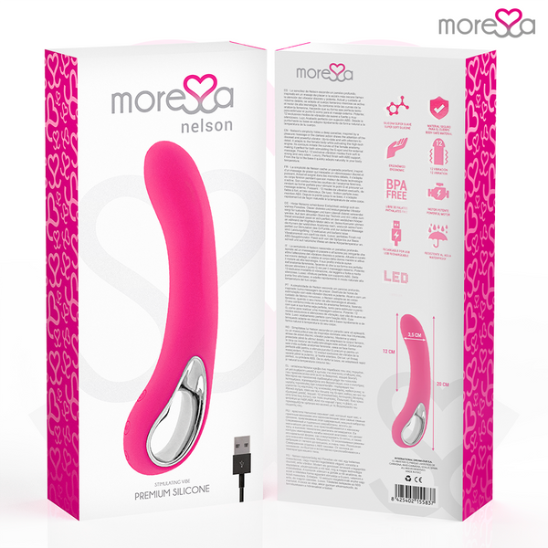 Moressa nelson masajeador Punto G premium silicone recargable