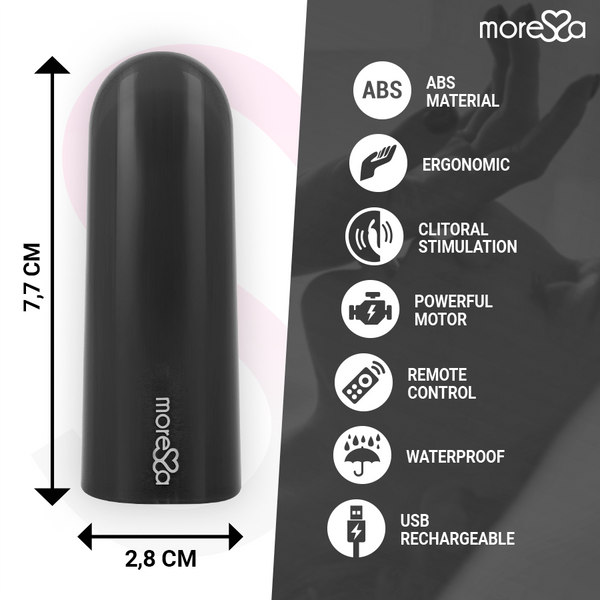 Nix potente vibrador multi juegos control remoto negro