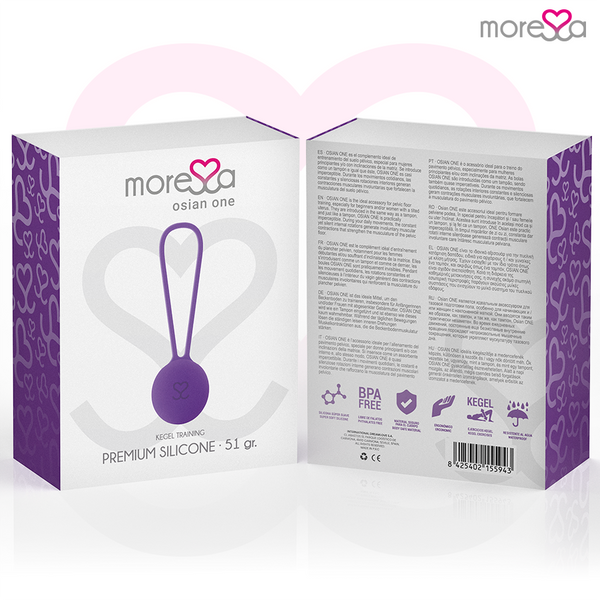 Moressa osian one entrenamiento suelo pelvico 51gr premium silicona lila