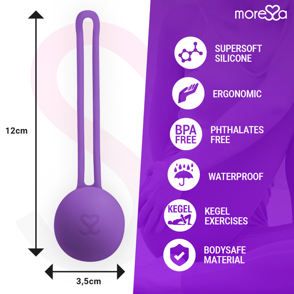 Moressa osian one entrenamiento suelo pelvico 51gr premium silicona lila