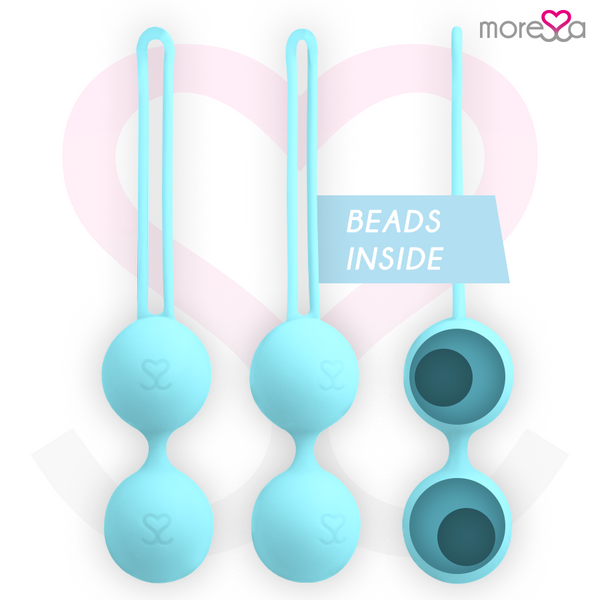 Moressa osian two entrenamiento suelo pelvico 101gr premium silicona turquesa