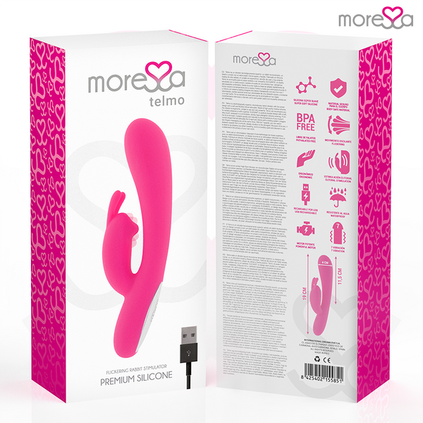 Moressa telmo tickling clitorial premium silicone recargable