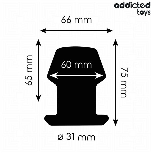 Addicted plug anal hueco extrem silicona talla s 7 5 cm