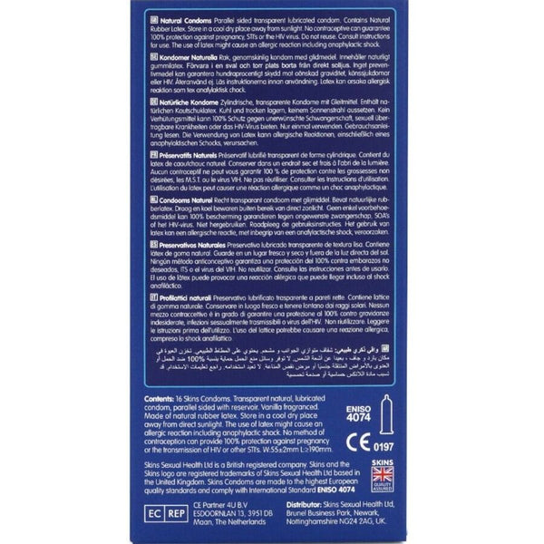Skins natural preservativos premium pack 16