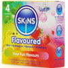Skins multi sabores preservativos premium pack 4