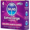 Skins tamaño xl preservativos premium pack 4