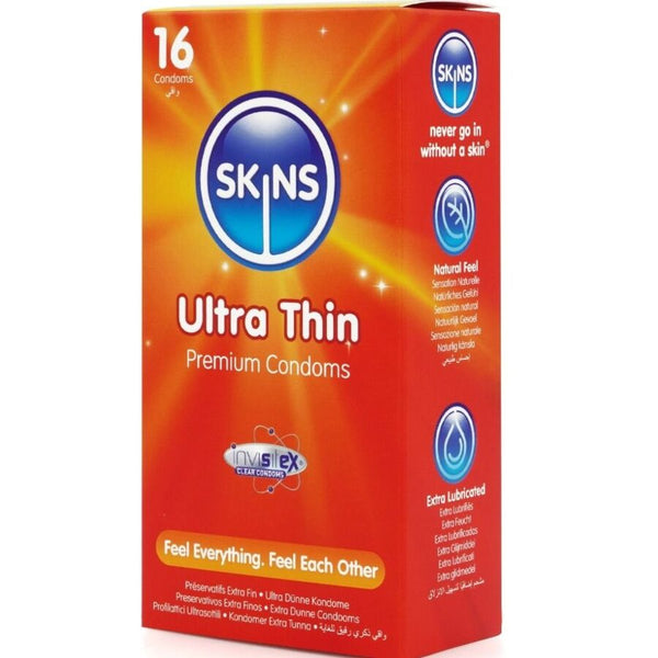 Skins ultrafinos preservativos premium pack 16