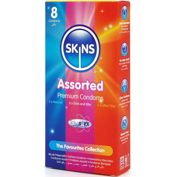 Skins surtido preservativos premium pack 8