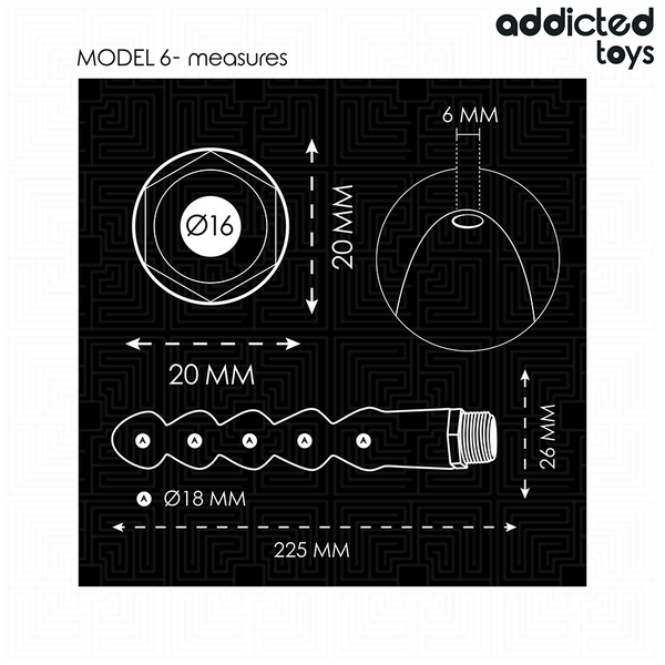 Addicted limpiador anal con adaptador universal modelo 6