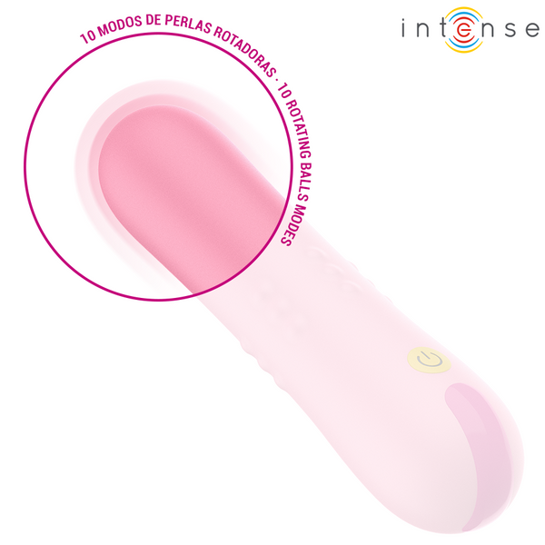 Barbara vibrador con perlas giratorias