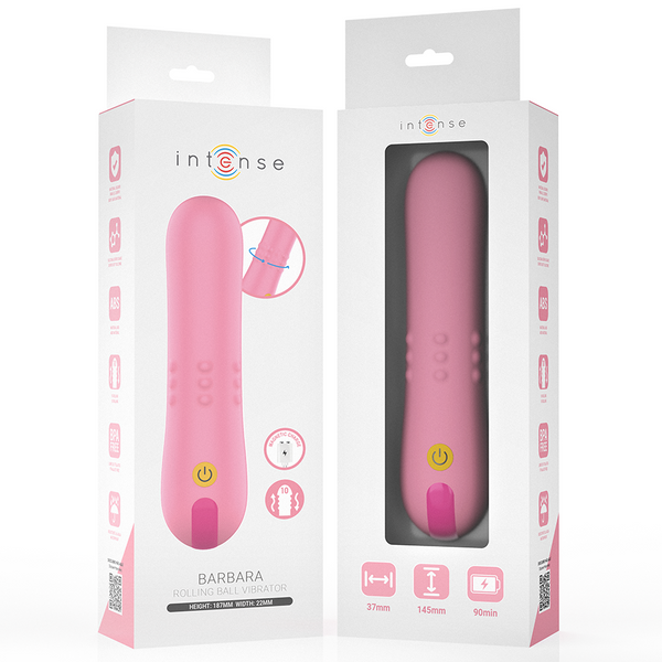 Barbara vibrador con perlas giratorias