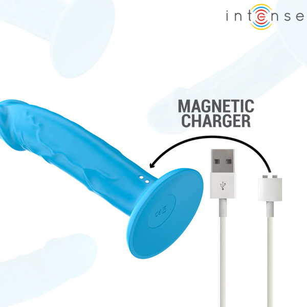 Phoebe vibrador realístico 10 vibraciones azul control remoto