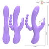 Miko triple vibrador rabbit y estimulador y anal 7 vibraciones morado