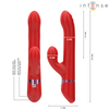 Lele vibrador multifunción rotatorio y oscilación y estimulación rojo