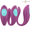 Annie estimulador y vibrador forma de u morado control remoto