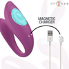 Annie estimulador y vibrador forma de u morado control remoto