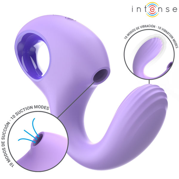 Vibrador y estimulador violeta intense baxter 2