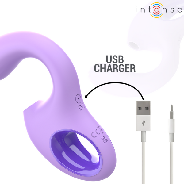 Vibrador y estimulador violeta intense baxter 2