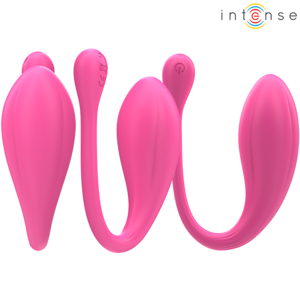 Janice huevo vibrador u doble estimulación 10 vibraciones rosa control remoto