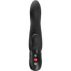 Bi stronic arc conejo estimulador de empuje negro
