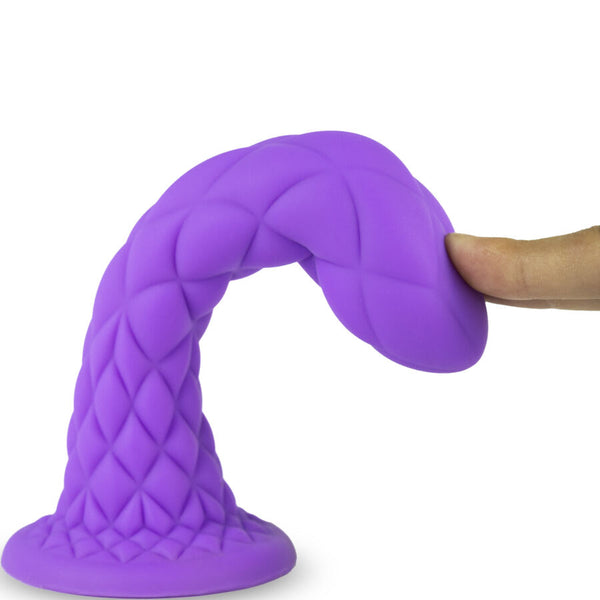 Silexd dreamy dildo fantasy silicona liquida termoreactivo fucsia 18.5 cm
