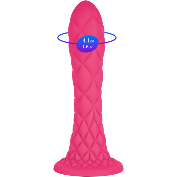 Silexd dreamy dildo fantasy silicona liquida termoreactivo fucsia 18.5 cm