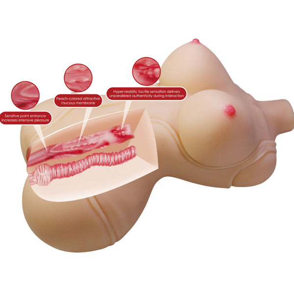 Crazy diana torso femenino realista vagina y anal 5 kg