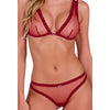 Passion belissana set sujetador con tanga burdeos l xl