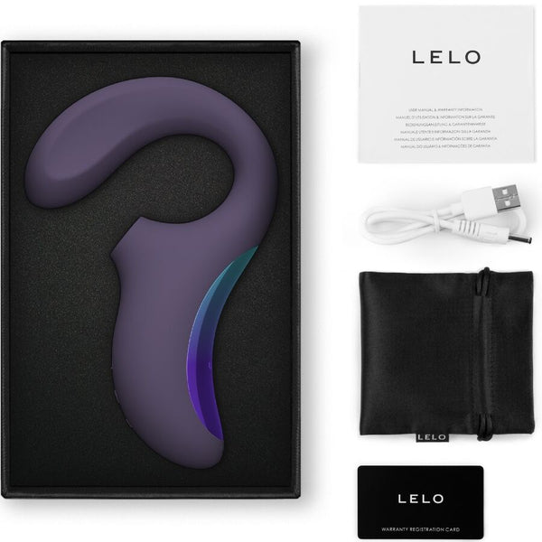 Lelo enigma wave masajeador triple vibración morado