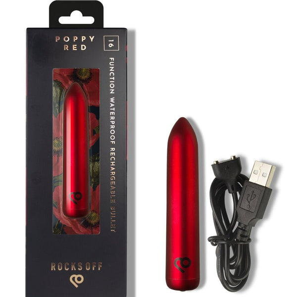 Bala vibradora recargable roja