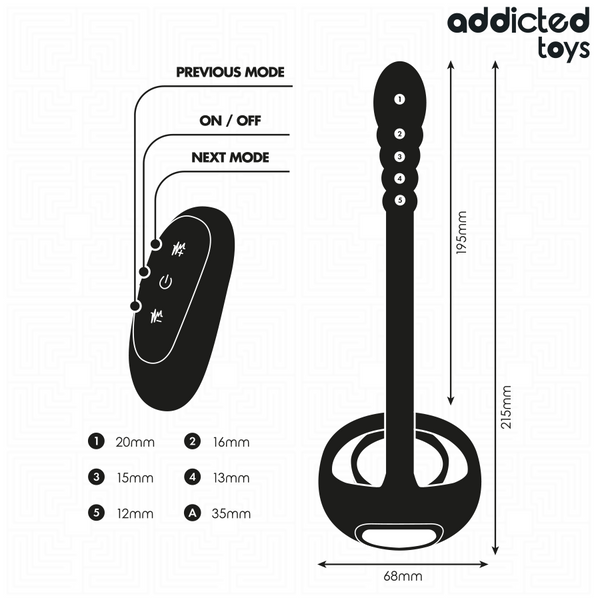 Vibrador punto·p control remoto anillo pene