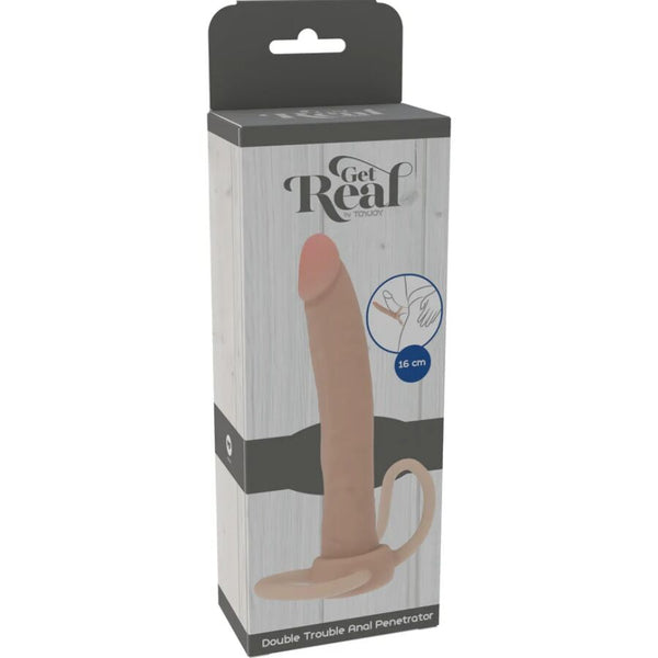 Get double trouble penetrador anal silicona 16 cm