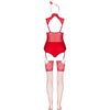 Livco limpid snowflakes lc 90604 body con medias con diadema navideña