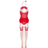 Livco limpid snowflakes lc 90604 body con medias con diadema navideña