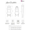 Livco limpid snowflakes lc 90604 body con medias con diadema navideña l xl