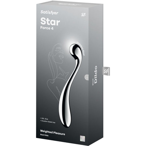 Satisfyer star force 4 dildo acero inoxidable doble uso