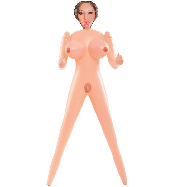 EXTREME DOLLZ - MUÑECA HINCHABLE TAMAÑO REAL CON CARA 3D, VAGINA Y ANO REALISTA