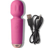 Mini varita recargable 16 funciones fucsia