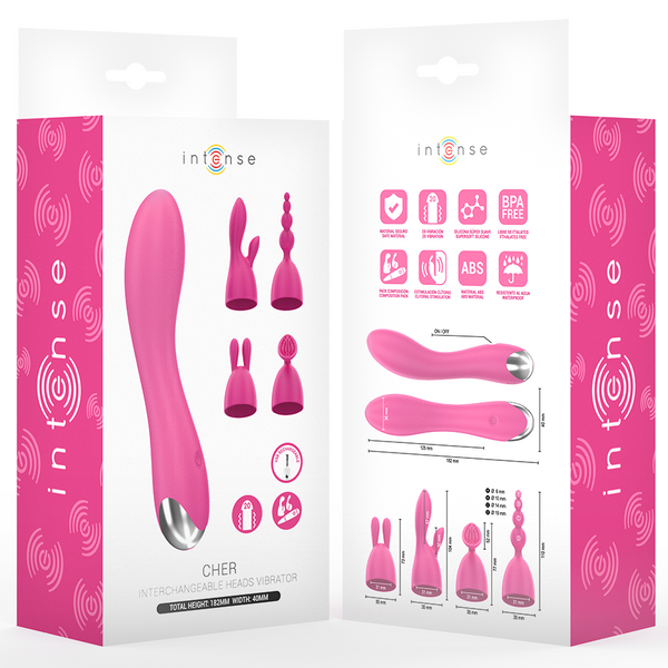 Cher vibrador 20 patrones con cabezales intercambiables