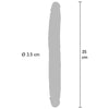 Get dildo doble dong de silicona caramelo 35 cm