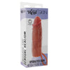 Get funda hydrated skin de silicona para pene caramelo 16 cm