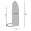 Get funda hydrated skin de silicona con vibración para pene caramelo 16 cm