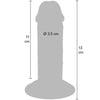 Get dildo deluxe dong grueso de doble densidad tpe 13 cm