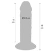 Get dildo deluxe dong grueso de doble densidad tpe 18 cm