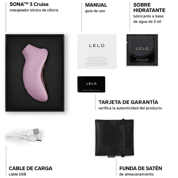 Lelo sona 3 cruise masajeador sónico de clítoris violeta