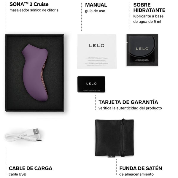 Lelo sona 3 cruise masajeador sónico de clítoris violeta